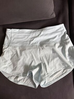 lululemon athletica Baby Blue High-Rise Speed Up Shorts 2.5”